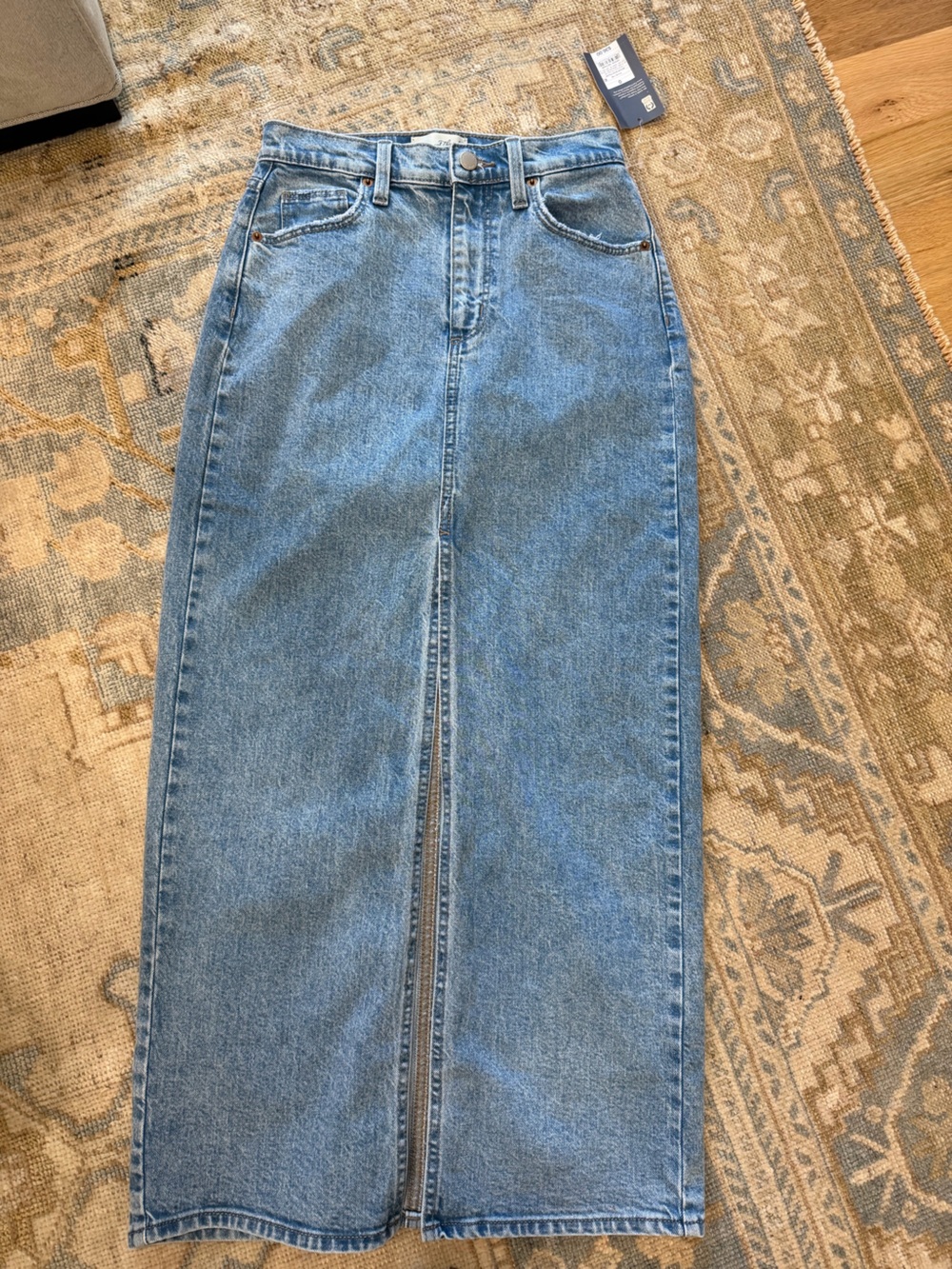 Universal Thread Light Blue Denim Maxi Skirt